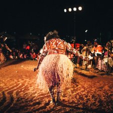 Wandangula Dancers & the Song People Perform Ngabaya (Spirit People) at the 2014 Malandarri Festival, Yanyuwa Country 2014, n.d. Benjamin Warlngundu Ellis Bayliss
