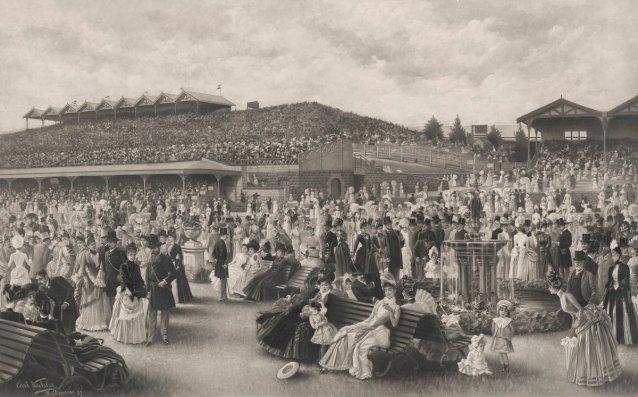 The Lawn at Flemington on Melbourne Cup Day