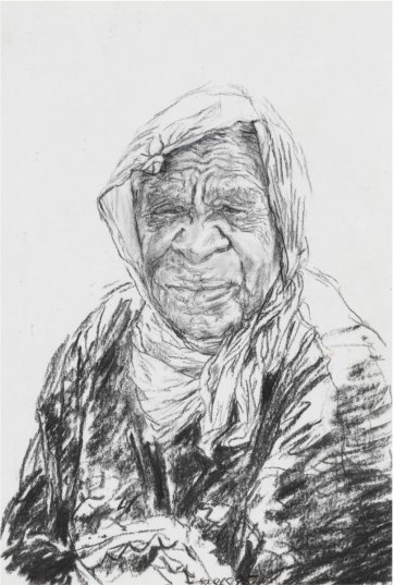 Emily Kame Kngwarreye, 1995 by Jenny Sages Emily Kame Kngwarreye, 1995 by Jenny Sages