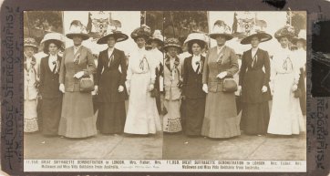 Great Suffragette Demonstration in London, 1911 by Rose Stereograph Company Great Suffragette Demonstration in London, 1911 by Rose Stereograph Company