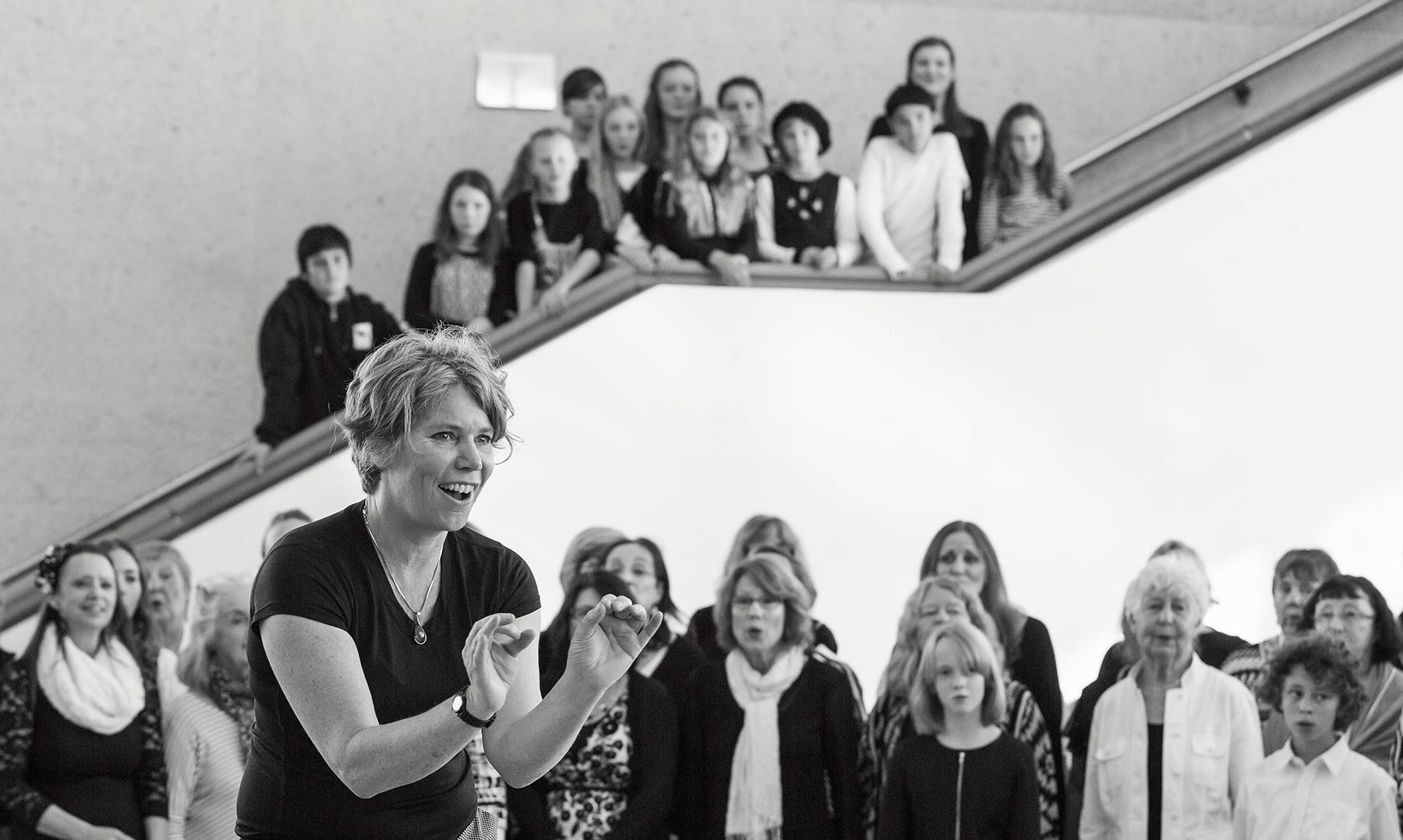 Pop Up Choir. Photo Lona Logan.