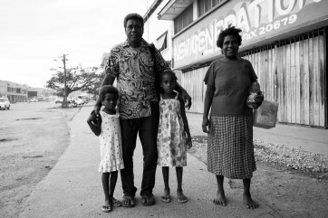 Moses, Judy, Philomena and Sherinta Belaga, Honiara