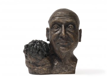 Self portrait with pug, 2009 by William Robinson
QUT Art Collection
Donated through the Australian Government’s Cultural Gifts Program by William Robinson