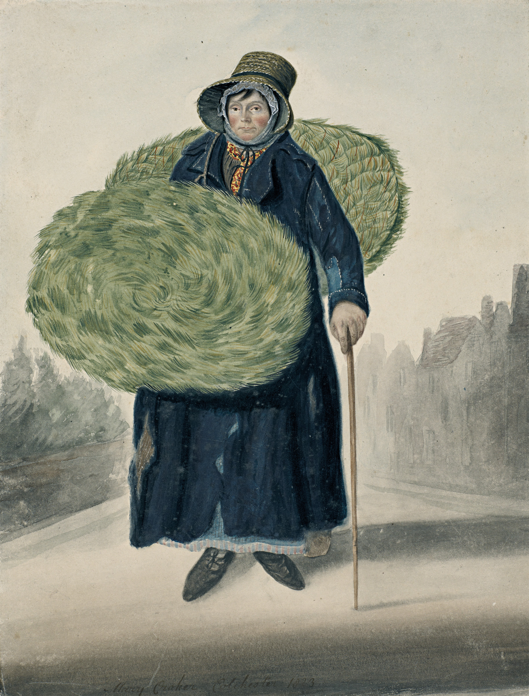 Mary (or Diana) Croker, mat woman, Colchester, 1823 by John Dempsey