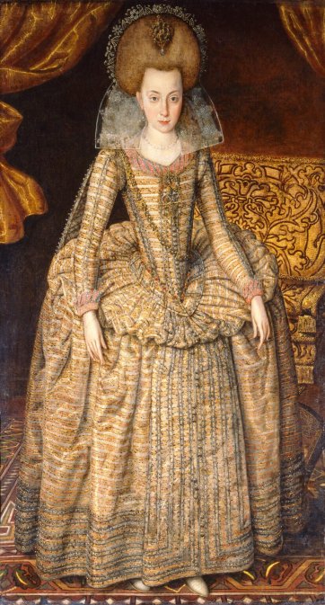 Princess Elizabeth, Queen of Bohemia and Electress Palatine, c. 1610 Robert Peake the Elder