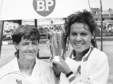 Margaret Court and Evonne Goolagong