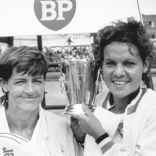 Margaret Court and Evonne Goolagong