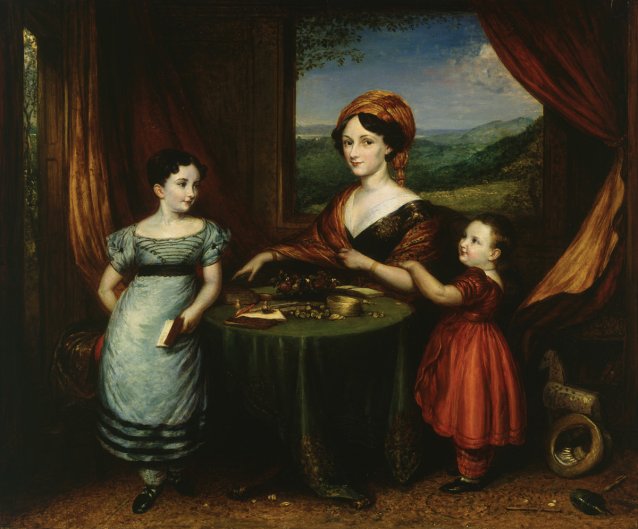Mrs Darling and her children, 1825