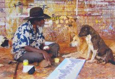 Paddy's lunch: Paddy Stewart at Yuendumu