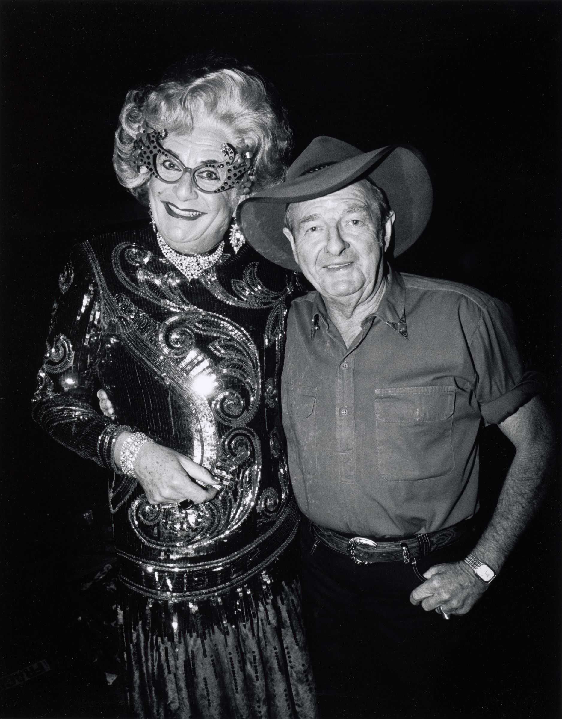 Slim Dusty and Dame Edna Everage, Carlton Hill Station, WA, 10 July 1993