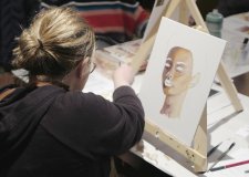 Painting workshop at the National Portrait Gallery in 2022