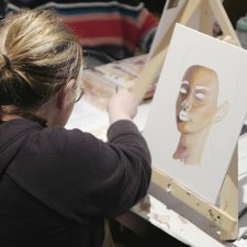Painting workshop at the National Portrait Gallery in 2022