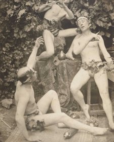 Ted Dyson, Bill Dyson (with pipe) and Percy