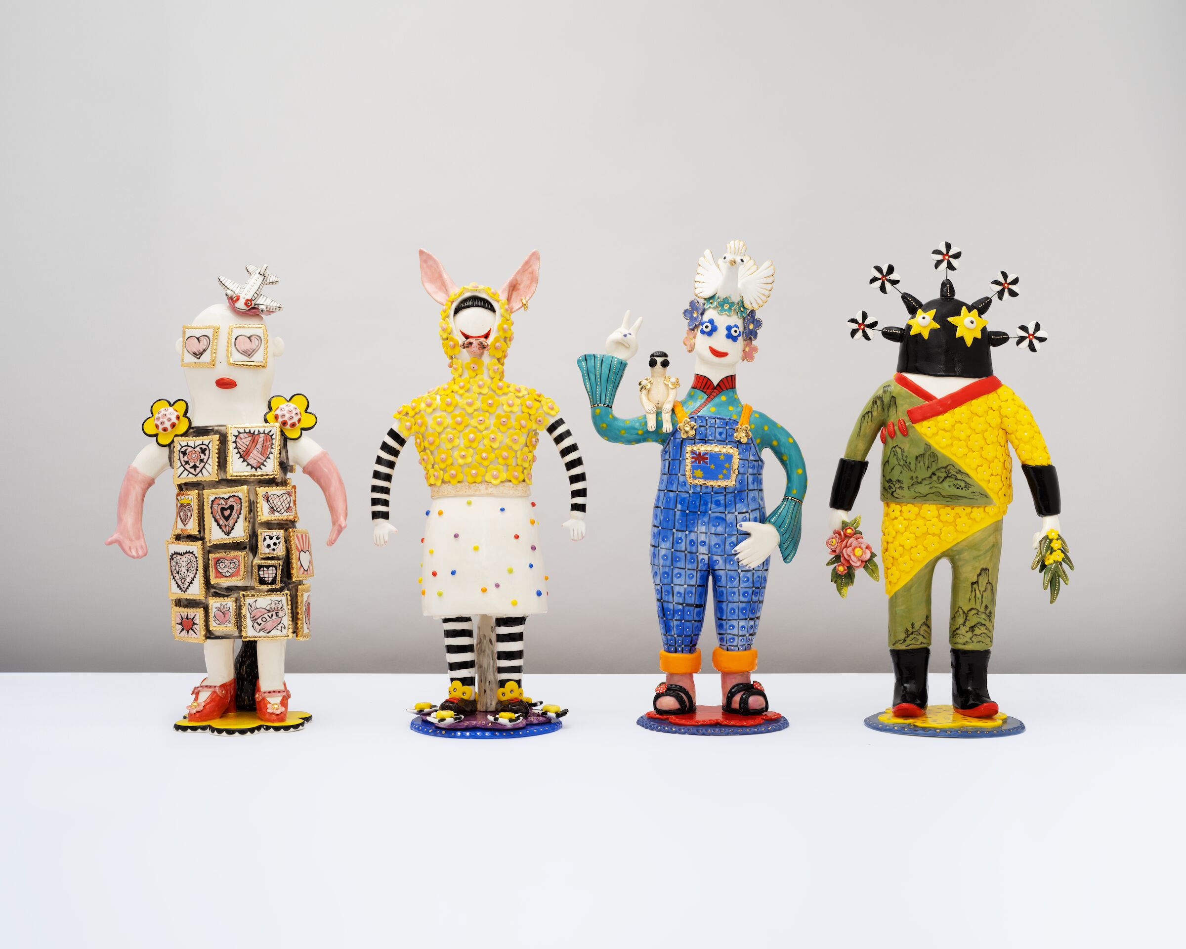 Four works from Happy Australian, 2022 Vipoo Srivilasa