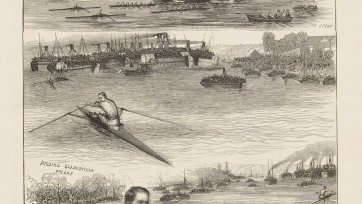 The Sculling Match at Sydney for the Championship of the World