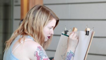 Drawing in the Gallery