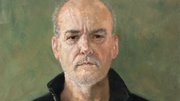 Self-portrait in black jumper, 2017 Graeme Drendel