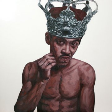 Self Portrait as King Abdullah, 2009 by Abdul Abdullah