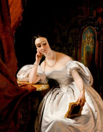 Portrait of Lady Eyre Williams (Jessie Gibbon), 1833 by Claude-Marie Dubufe Portrait of Lady Eyre Williams (Jessie Gibbon), 1833 by Claude-Marie Dubufe
