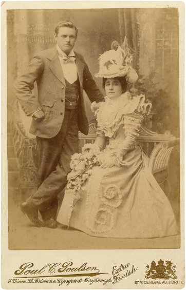 Unknown couple, c. 1897 by Poul C Poulsen