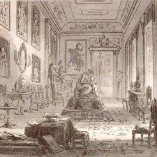Sunset in the drawing room at Chesney Wold by Hablot Knight Brown