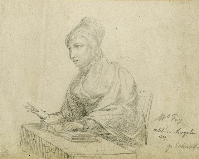 Mrs Fry. Sketch’d in Newgate, 1819