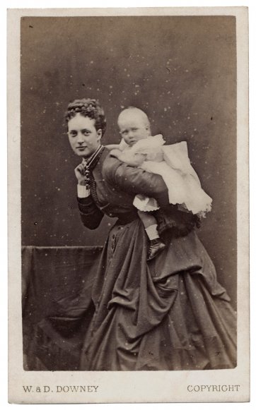 Princess Alexandra and Princess Louise, 1868 by 
W & D Downey