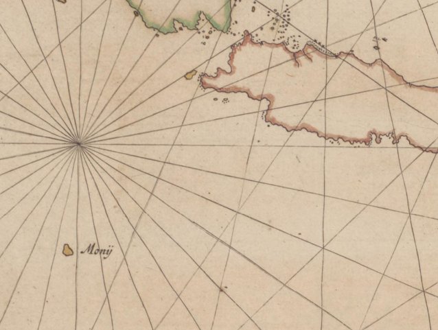 Chart of the Malay Archipelago and the Dutch discoveries in Australia (detail), 1618-1628 Hessel Gerritsz
