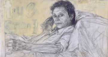 Study for portrait of Helen Garner, 2005 by Jenny Sages Study for portrait of Helen Garner, 2005 by Jenny Sages