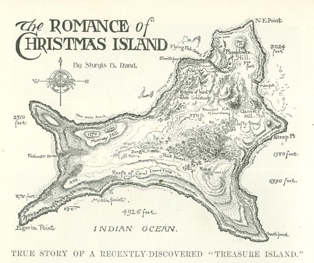 Map of Christmas Island, 1901