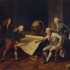Louis XVI giving final instructions to the Comte de La Perouse, c. 1785