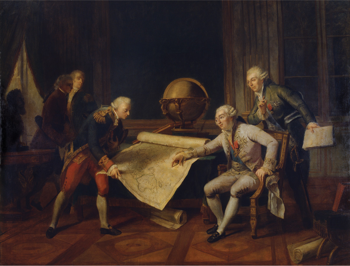 Louis XVI giving final instructions to the Comte de La Perouse, c. 1785