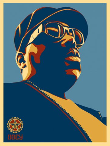 Biggie (Blue), 2004 by Shepard Fairey