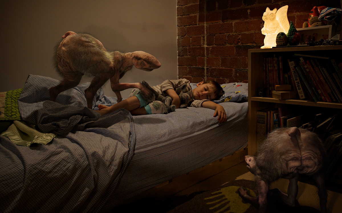 Bedroom, 10.30 pm (from 'The Fitzroy Series'), 2011 by Patricia Piccinini