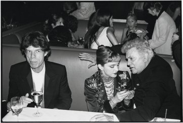 Mick Jagger, Madonna and Tony Curtis, 1997