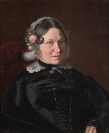 Mrs John Pascoe Fawkner, 1856 by William Strutt