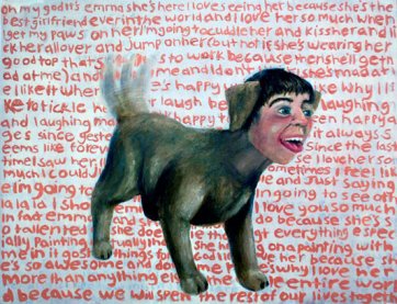 Ashley is a puppy, 2010 by Emma Pinferi