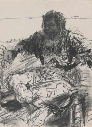 Untitled (Study for 'Emily Kame Kngwarreye with Lily'), 1993 by Jenny Sages Untitled (Study for 'Emily Kame Kngwarreye with Lily'), 1993 by Jenny Sages