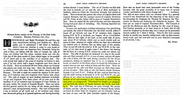 Richard Rowe, February 1615 Letters Received by the East India Company from Its Servants in the East, Vol. II: 1613-1615