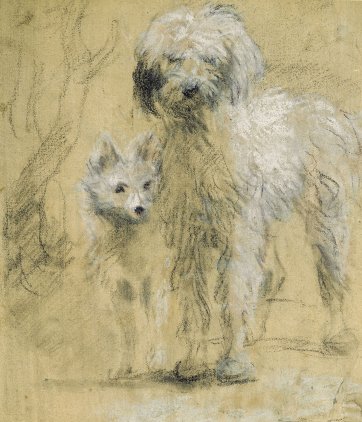 Tristram and Fox, c.1760s by Thomas Gainsborough