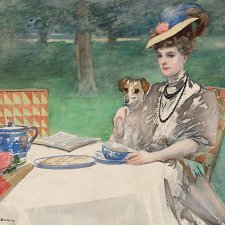 Tea time, c.1898–1902 by Rupert Bunny (1864–1947)