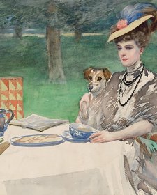 Tea time, c.1898–1902 by Rupert Bunny (1864–1947)