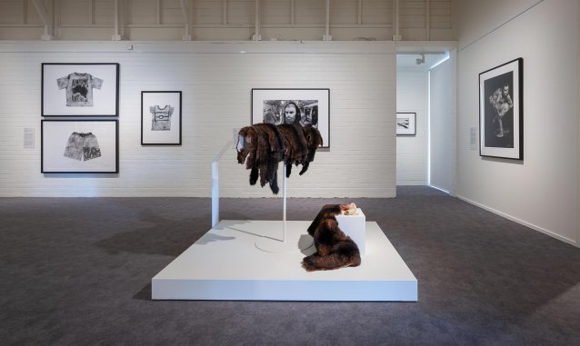 Installation view of Thread: Connecting stories and community at Logan Art Gallery, June 2026.