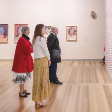 Visitors to the In Bloom exhibition, June 2025