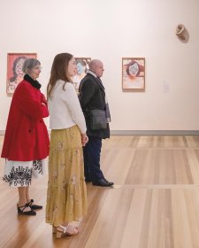 Visitors to the In Bloom exhibition, June 2025