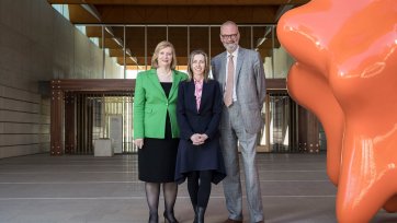 Helen Nugent, Karen Quinlan and Angus Trumble