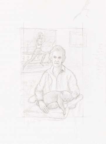 Preparatory study for Betty Cuthbert