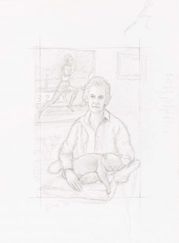 Preparatory study for Betty Cuthbert