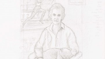 Preparatory study for Betty Cuthbert