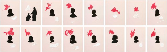 Making Chinese Shadows (sixteen silhouette portraits)